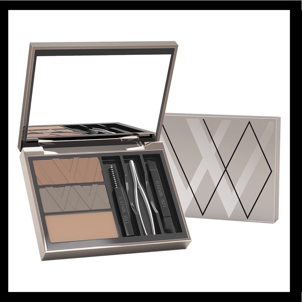 Lise Watier Eyebrow Kit Gel Tweezer Brunette